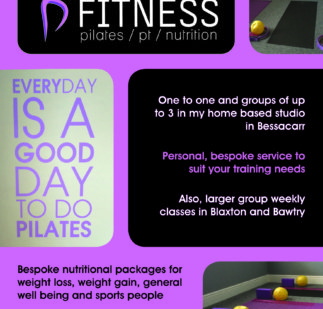 tracey's fitness A5 flyer design & print doncaster