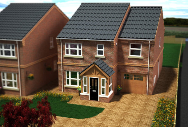 3D Visual 3xHomes new homes development Sprotbrough Doncaster 1