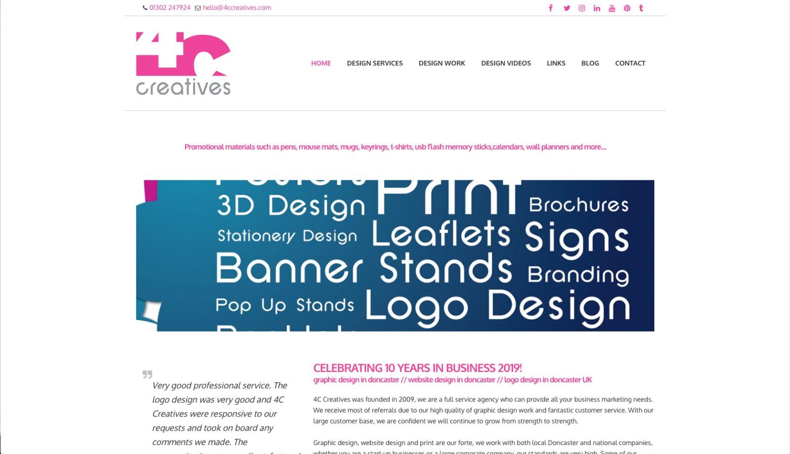 4C Creatives Website Design Doncaster