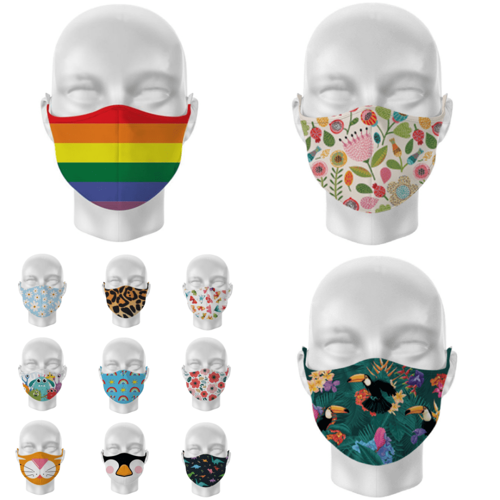 various decorative face masks reusable