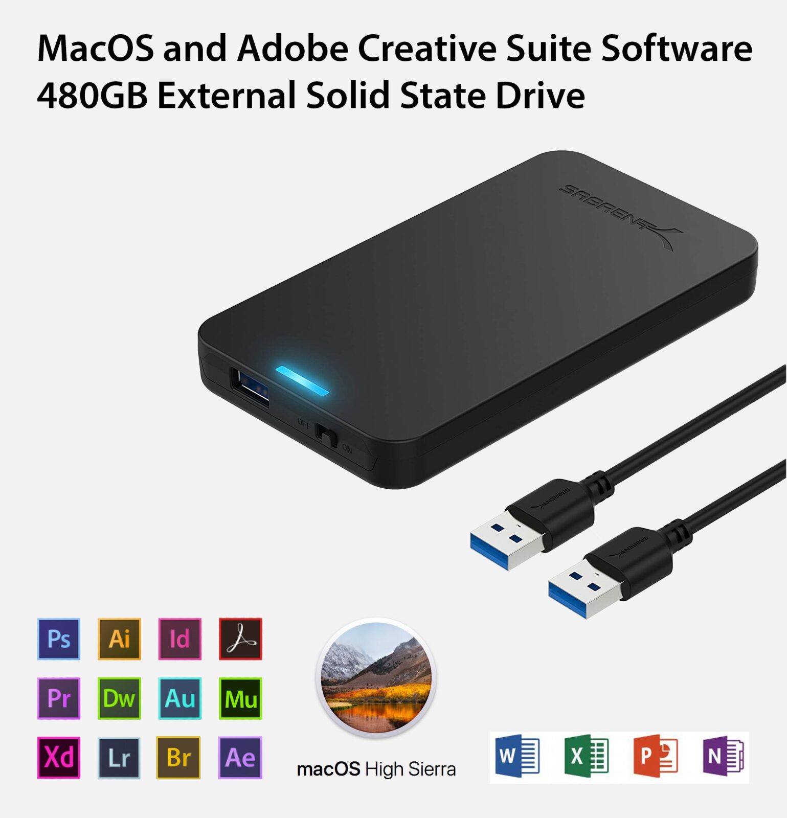 Mac Os & Adobe Creative Software External Solide State Boot HDD v2