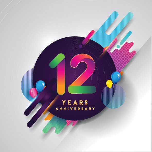 celebrating 12 years in business graphic design website design logo design 3d design print doncaster