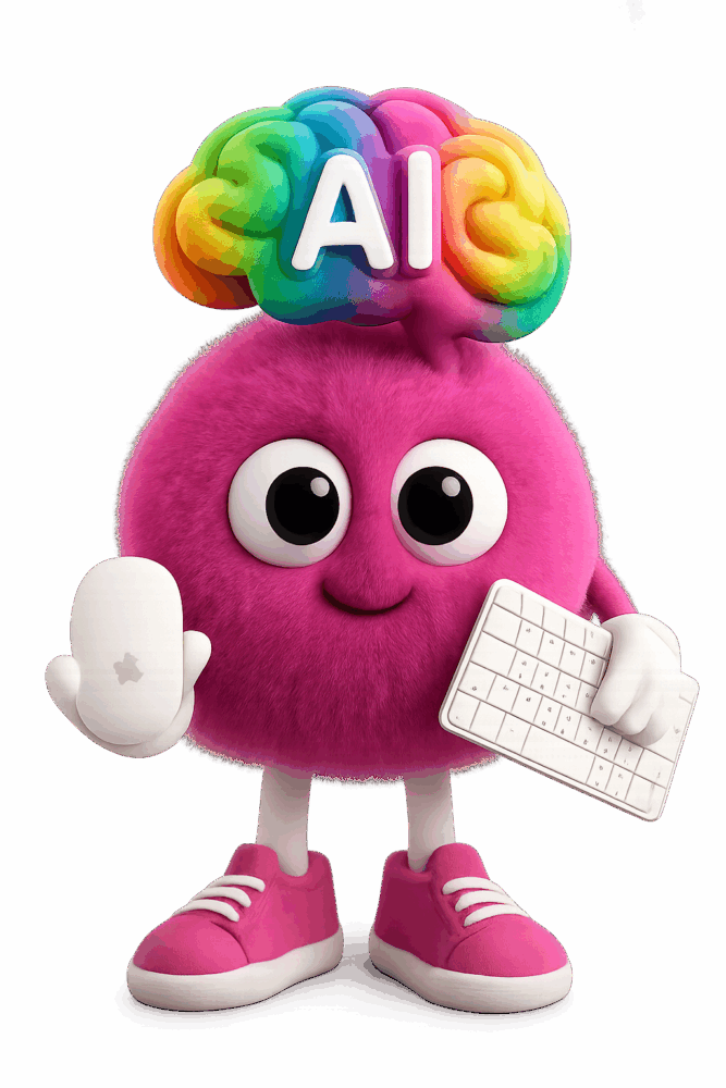 Fluffy Tech Whiz Mascot at 4C Creatives Website Design Doncaster img