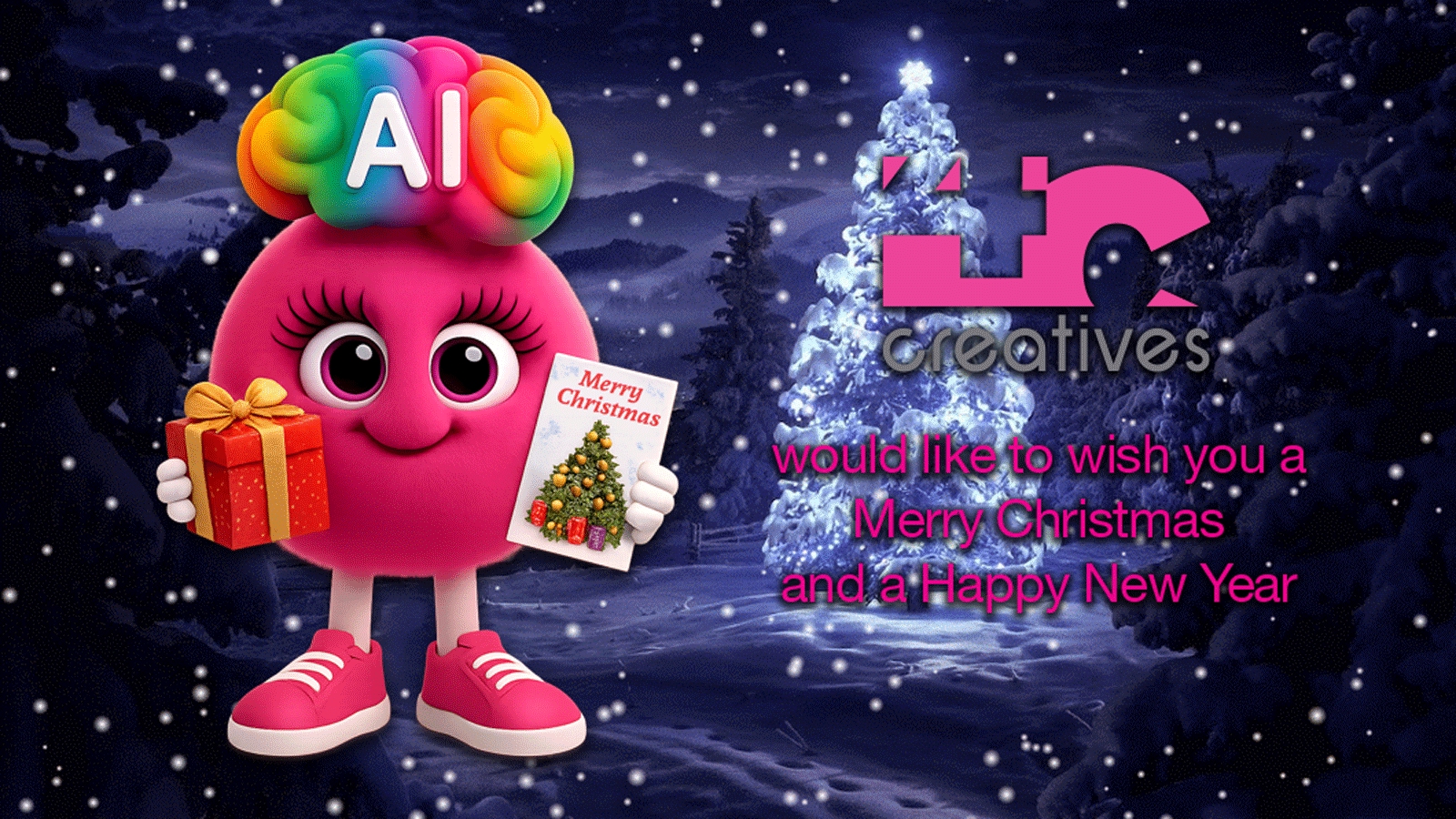 4C Creatives Website Design Doncaster Christmas Tree in the Snow